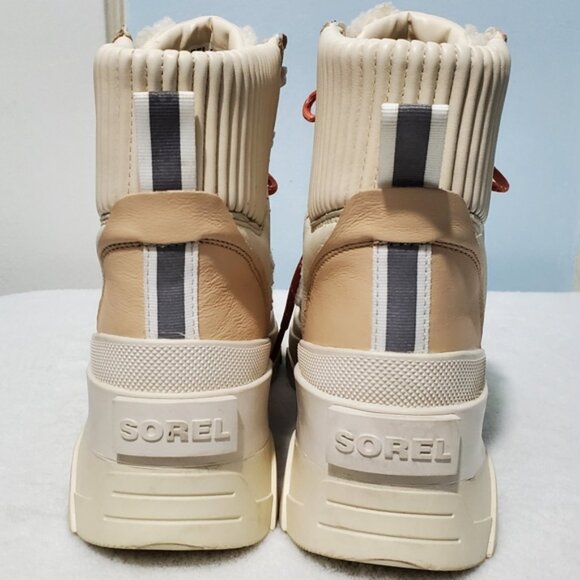 NWT Sorel Brex Cozy Shearling Lace-Up Boot Sz 9 - Picture 4 of 10